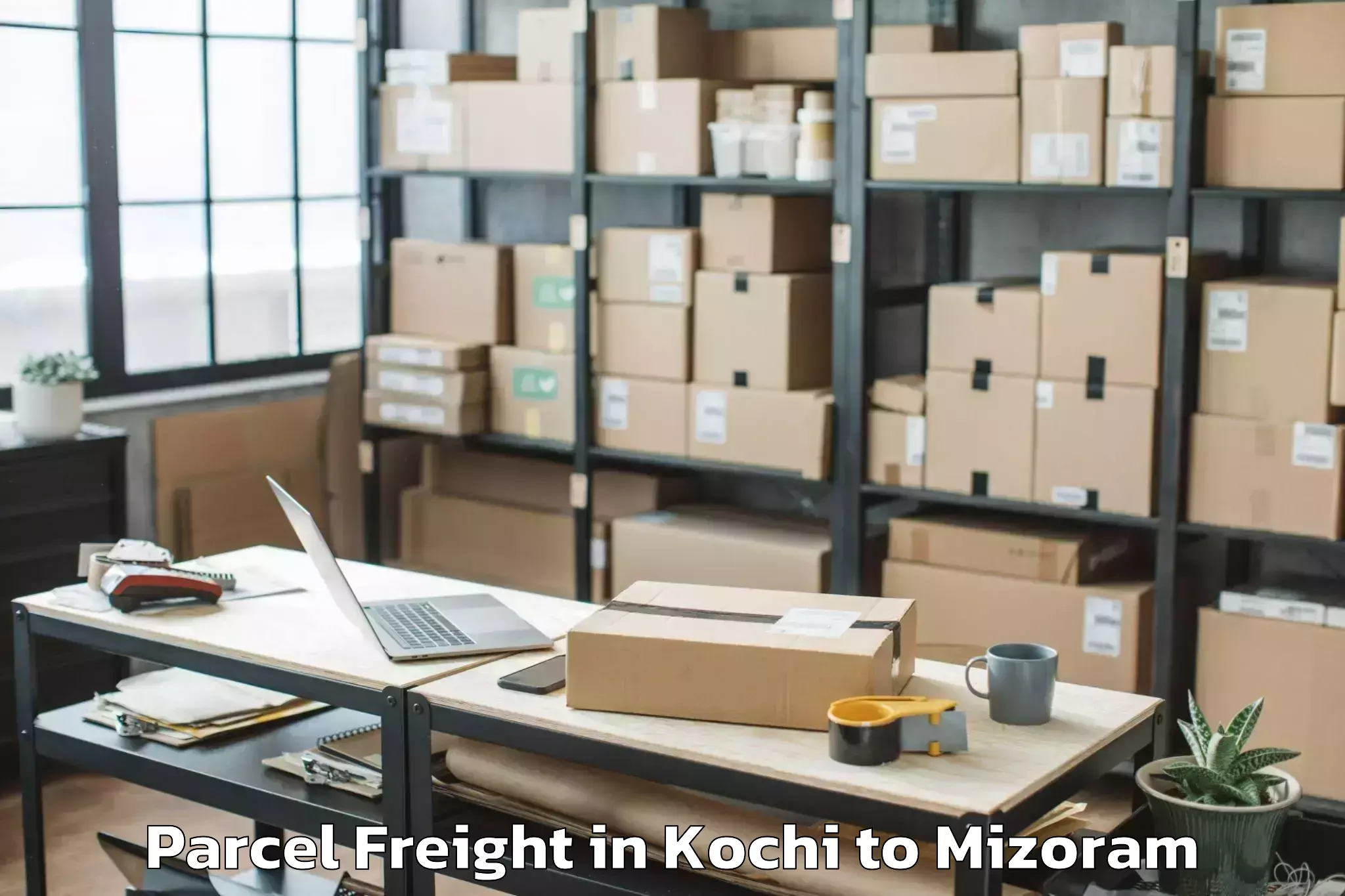 Leading Kochi to Khawbung Parcel Freight Provider